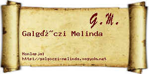 Galgóczi Melinda névjegykártya