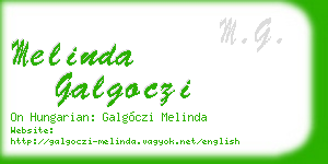 melinda galgoczi business card